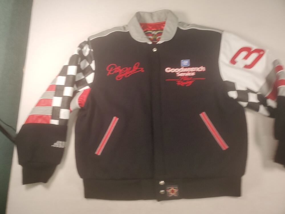 VINTAGE Dale Earnhardt Jacket Mens Large NASCAR Goodwrench Chase Jeff Hamilton